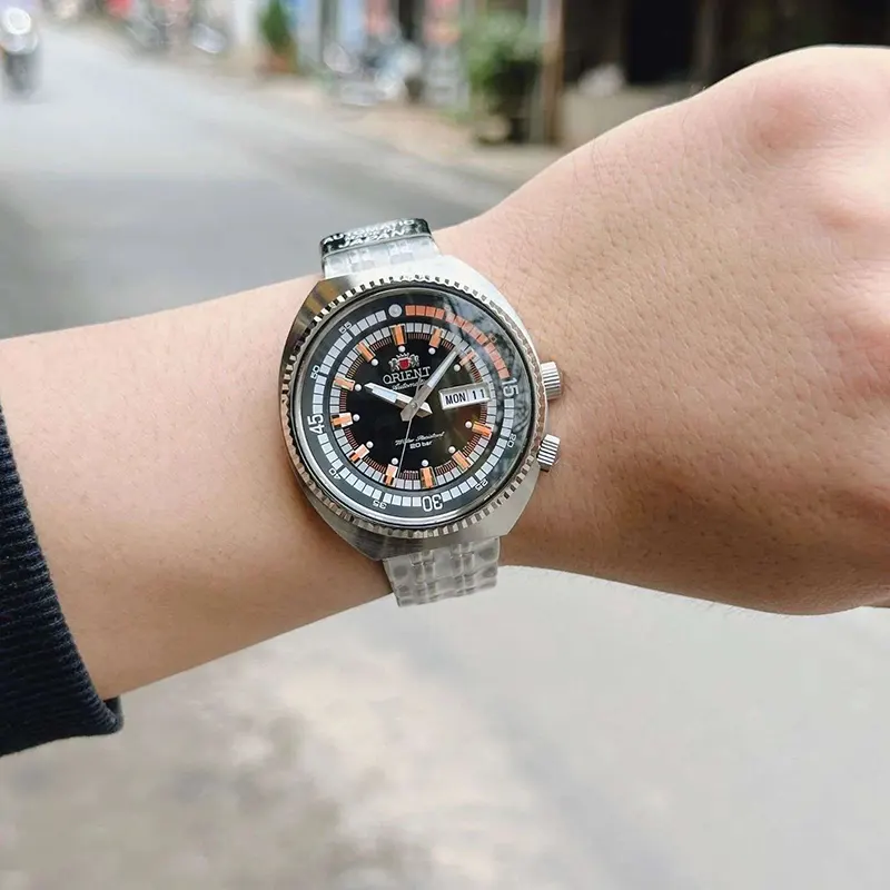 Orient Sports Classic Black Dial  Man's Watch- RA-AA0E05B09C